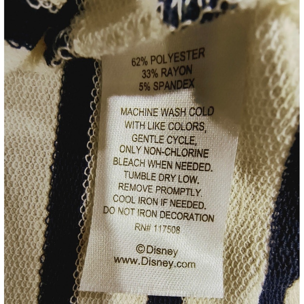 Disney x Junk Food Womens Mickey Mouse Stripe Hooded Sleeveless Dress Blue White - Picture 8 of 11